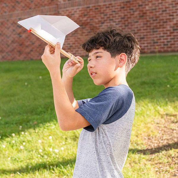 Kikkerland Design Inc - Huckleberry Paper Plane Launcher - Bawston & Tucker - 