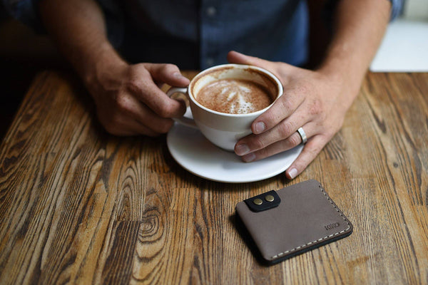 Kiko Leather - Brown Card Wallet - Bawston & Tucker - 