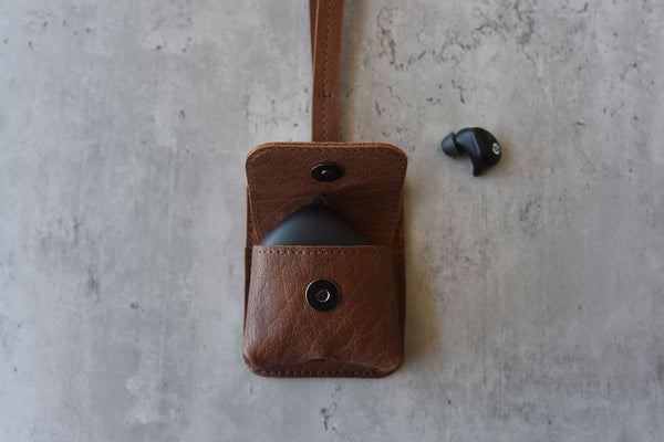 Kiko Leather - Leather Airpod Holder - Bawston & Tucker - 