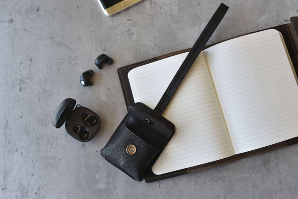 Kiko Leather - Leather Airpod Holder - Bawston & Tucker - 