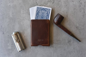 Kiko Leather - Playing Cards With Leather Sleeve - Bawston & Tucker - 