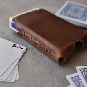 Kiko Leather - Playing Cards With Leather Sleeve - Bawston & Tucker - 