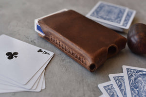 Kiko Leather - Playing Cards With Leather Sleeve - Bawston & Tucker - 
