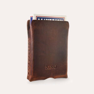 Kiko Leather - Playing Cards With Leather Sleeve - Bawston & Tucker - 
