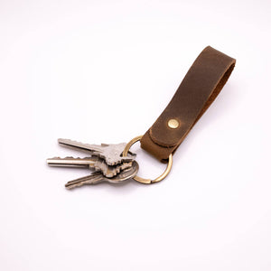Lindy Leather - Leather Key Ring - Keychain - Bawston & Tucker - 