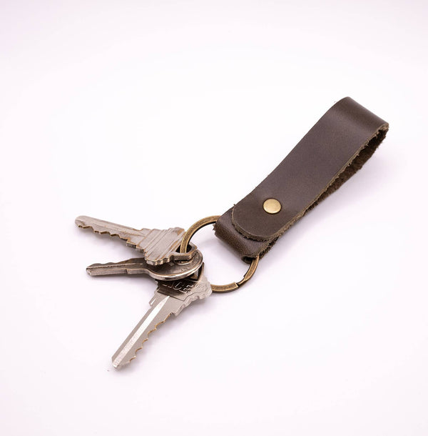 Lindy Leather - Leather Key Ring - Keychain - Bawston & Tucker - 