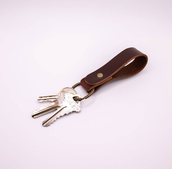 Lindy Leather - Leather Key Ring - Keychain - Bawston & Tucker - 