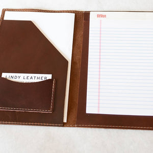 Lindy Leather - Leather Legal Pad - Bawston & Tucker - 