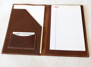 Lindy Leather - Leather Legal Pad - Bawston & Tucker - 