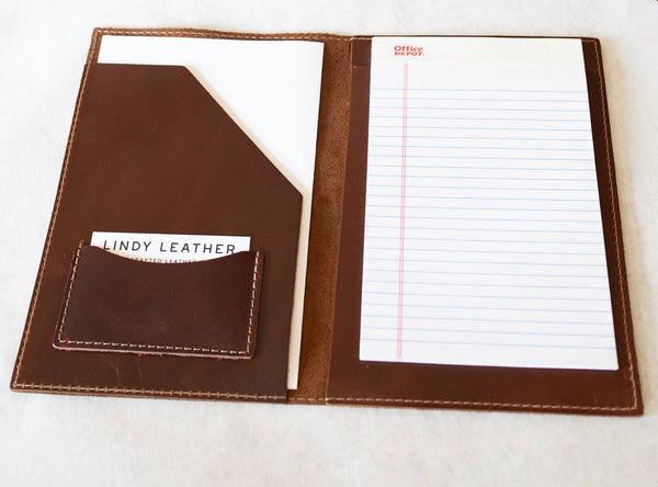 Lindy Leather - Leather Legal Pad - Bawston & Tucker - 