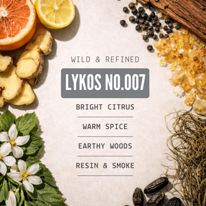 Lykos Solid Cologne - Grapefruit, Ginger & Vetiver - 0.35 oz Liner + Vessel - Bawston & Tucker - Perfumes & Colognes
