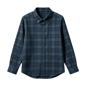 Men's Brushed Cotton Plaid Long-Sleeve Shirt - Bawston & Tucker -