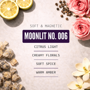 Moonlit Solid Cologne - Bergamot, Rose, & Amber - 0.35 oz Liner + Vessel - Bawston & Tucker - Solid Cologne