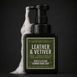 Motega - Leather & Vetiver Foaming Hand Soap 8.5 fl oz - Bawston & Tucker - Hand Soap