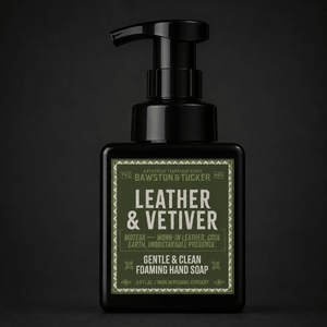 Motega - Leather & Vetiver Foaming Hand Soap 8.5 fl oz - Bawston & Tucker - Hand Soap