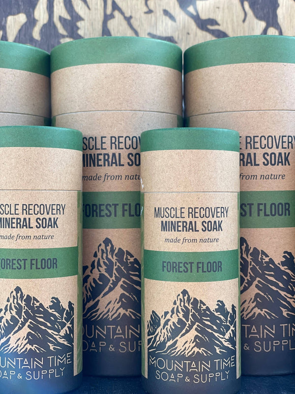 MOUNTAIN TIME SOAP - Muscle Recovery Mineral Soak - Large 21 oz. - Bawston & Tucker - 