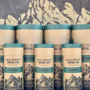 MOUNTAIN TIME SOAP - Muscle Recovery Mineral Soak - Large 21 oz. - Bawston & Tucker - 