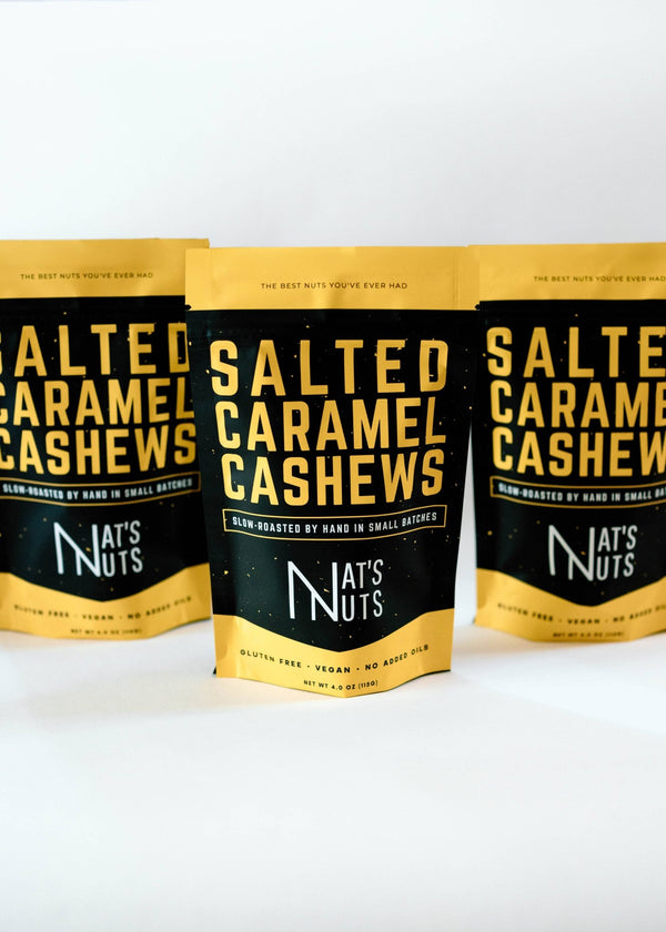 Nat's Nuts - Salted Caramel Cashews - Bawston & Tucker - 