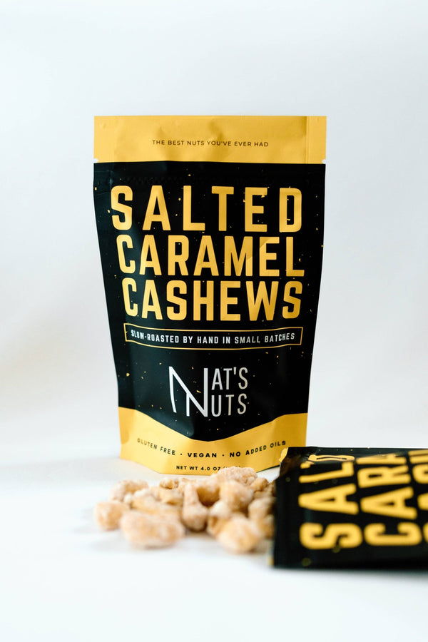 Nat's Nuts - Salted Caramel Cashews - Bawston & Tucker - 
