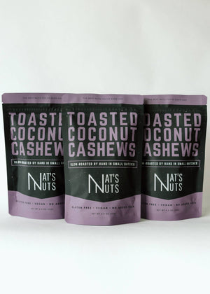 Nat's Nuts - Toasted Coconut Cashews - Bawston & Tucker - 