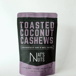 Nat's Nuts - Toasted Coconut Cashews - Bawston & Tucker - 