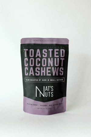 Nat's Nuts - Toasted Coconut Cashews - Bawston & Tucker - 