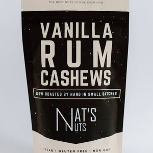 Nat's Nuts - Vanilla Rum Cashews - Bawston & Tucker - 