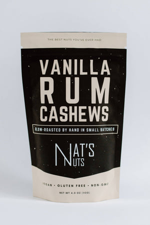 Nat's Nuts - Vanilla Rum Cashews - Bawston & Tucker - 