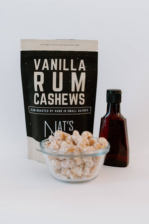Nat's Nuts - Vanilla Rum Cashews - Bawston & Tucker - 