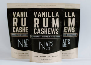 Nat's Nuts - Vanilla Rum Cashews - Bawston & Tucker - 