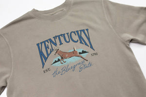 New Frontier - Kentucky Crewneck (Fog) - Bawston & Tucker - 
