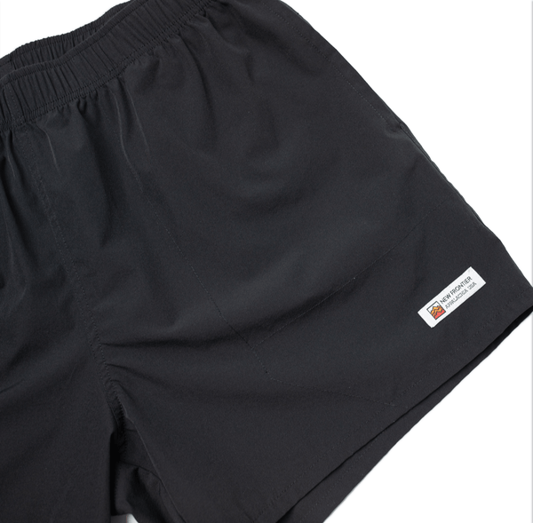 New Frontier - Men’s Journey Tech 5" Short (Black) - Bawston & Tucker - 