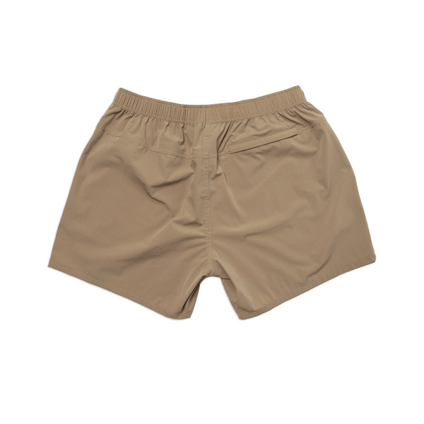 New Frontier - Men’s Journey Tech 5" Short (Sahara) - Bawston & Tucker - 