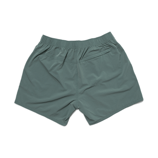 New Frontier - Men’s Journey Tech 5" Short (Spruce) - Bawston & Tucker - 