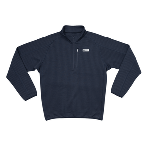 New Frontier - Men's Waffle 1/4 Zip Pullover (Navy) - Bawston & Tucker -