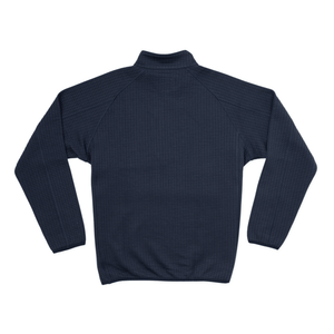 New Frontier - Men's Waffle 1/4 Zip Pullover (Navy) - Bawston & Tucker -