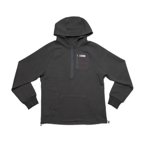 New Frontier - Men's Waffle Tech Hoodie (Carbon) - Bawston & Tucker - 