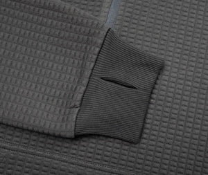 New Frontier - Men's Waffle Tech Hoodie (Carbon) - Bawston & Tucker - 