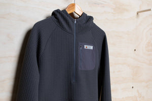 New Frontier - Men's Waffle Tech Hoodie (Carbon) - Bawston & Tucker - 