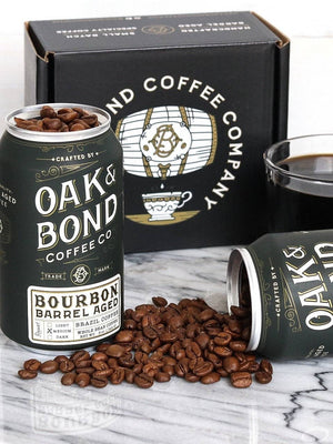 Oak and Bond Coffee Co. - Bourbon and Rye Whiskey Barrel Aged Coffee Box - Bawston & Tucker - 