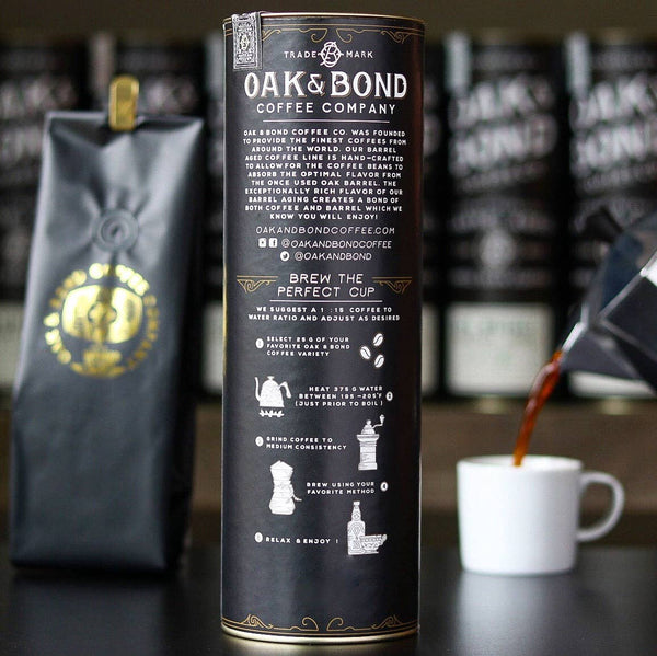Oak and Bond Coffee Co. - Bourbon Barrel Aged Coffee - Bawston & Tucker - 