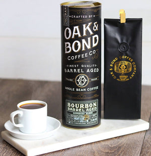 Oak and Bond Coffee Co. - Espresso Bourbon Barrel Aged Coffee - Bawston & Tucker - 