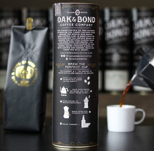 Oak and Bond Coffee Co. - Espresso Bourbon Barrel Aged Coffee - Bawston & Tucker - 