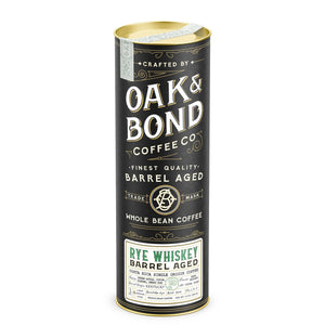 Oak and Bond Coffee Co. - Rye Whiskey Barrel Aged Coffee - Bawston & Tucker - 