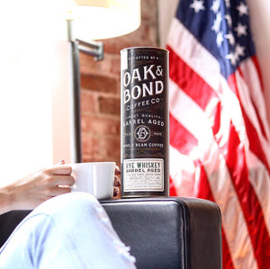 Oak and Bond Coffee Co. - Rye Whiskey Barrel Aged Coffee - Bawston & Tucker - 