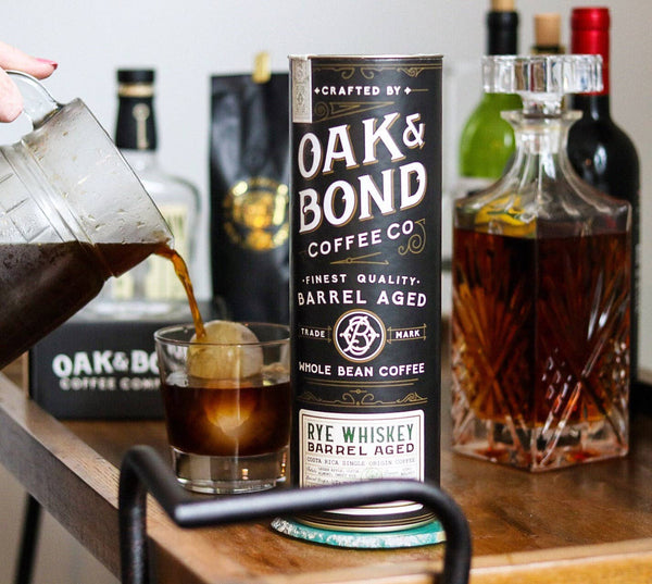Oak and Bond Coffee Co. - Rye Whiskey Barrel Aged Coffee - Bawston & Tucker - 