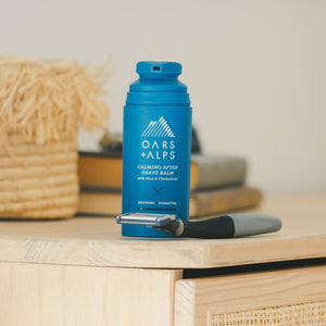 Oars + Alps - Calming & Cooling Men's Aftershave Balm, Aloe, Chamomile - Bawston & Tucker - 