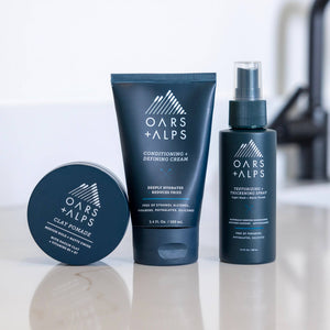 Oars + Alps - Conditioning & Defining Men's Hair Styling Cream - Bawston & Tucker - 