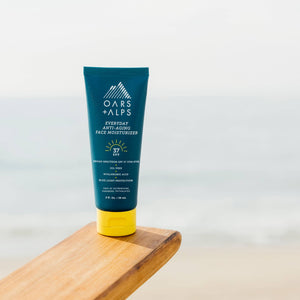 Oars + Alps - Everyday Anti-Aging Men's Face Moisturizer w/ SPF 37, Vegan - Bawston & Tucker -