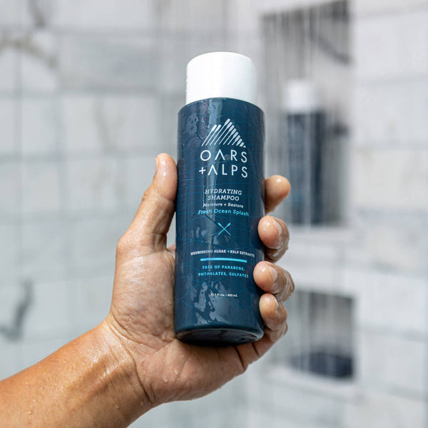 Oars + Alps - Hydrating Men's Shampoo: Sulfate Free, with Kelp & Algae - Bawston & Tucker - 